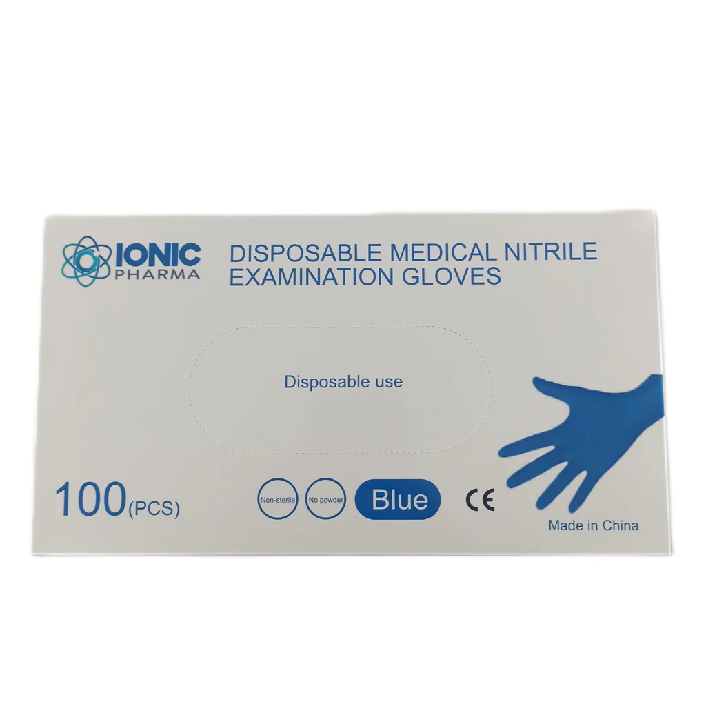 100 DISPOSABLE NITRILE POWDER FREE MEDICAL GRADE PREMIUM PROTECTIVE GLOVES