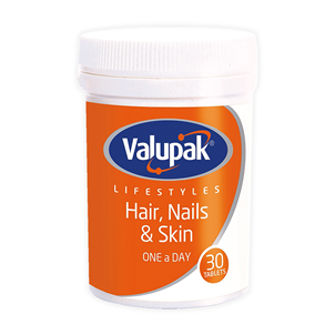 VALUPAK HAIR NAILS AND SKIN 30 TABLETS (TUB)