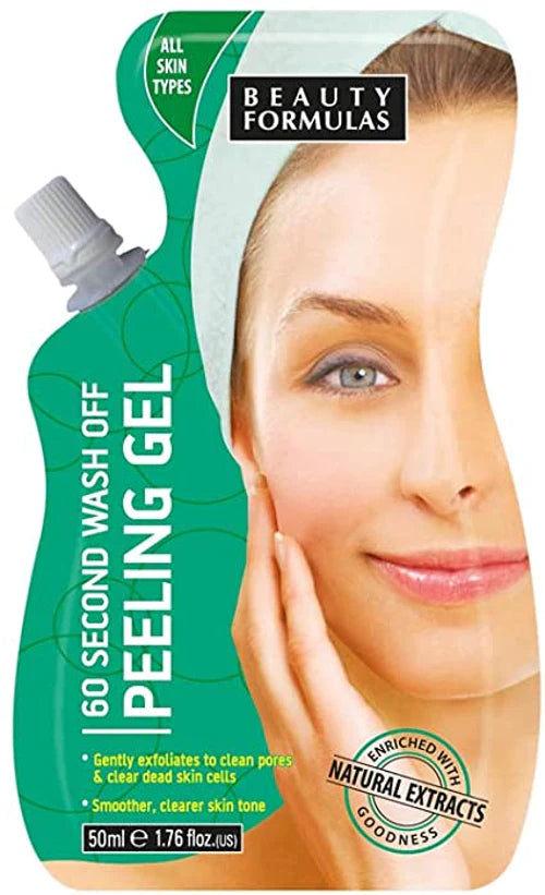 BEAUTY FORMULAS 60 SECOND WASH OFF PEELING GEL 50ML