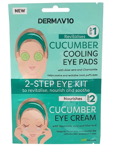 2-STEP CUCUMBER EYE KIT DERMA V10