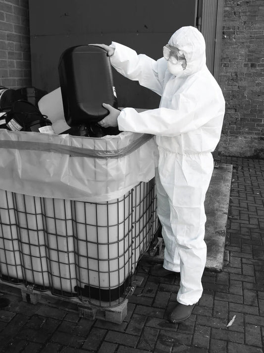WHITE CHEMICAL COVERALL EN ISO 13688