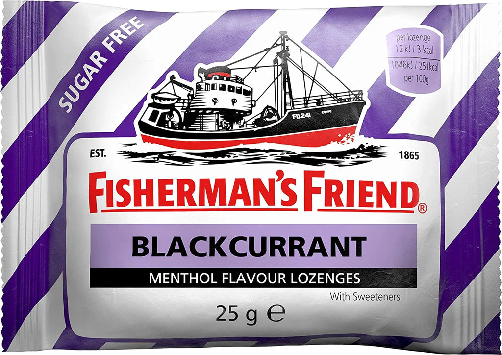 FISHERMAN'S FRIEND BLACKCURRANT SUGAR FREE LOZENGES