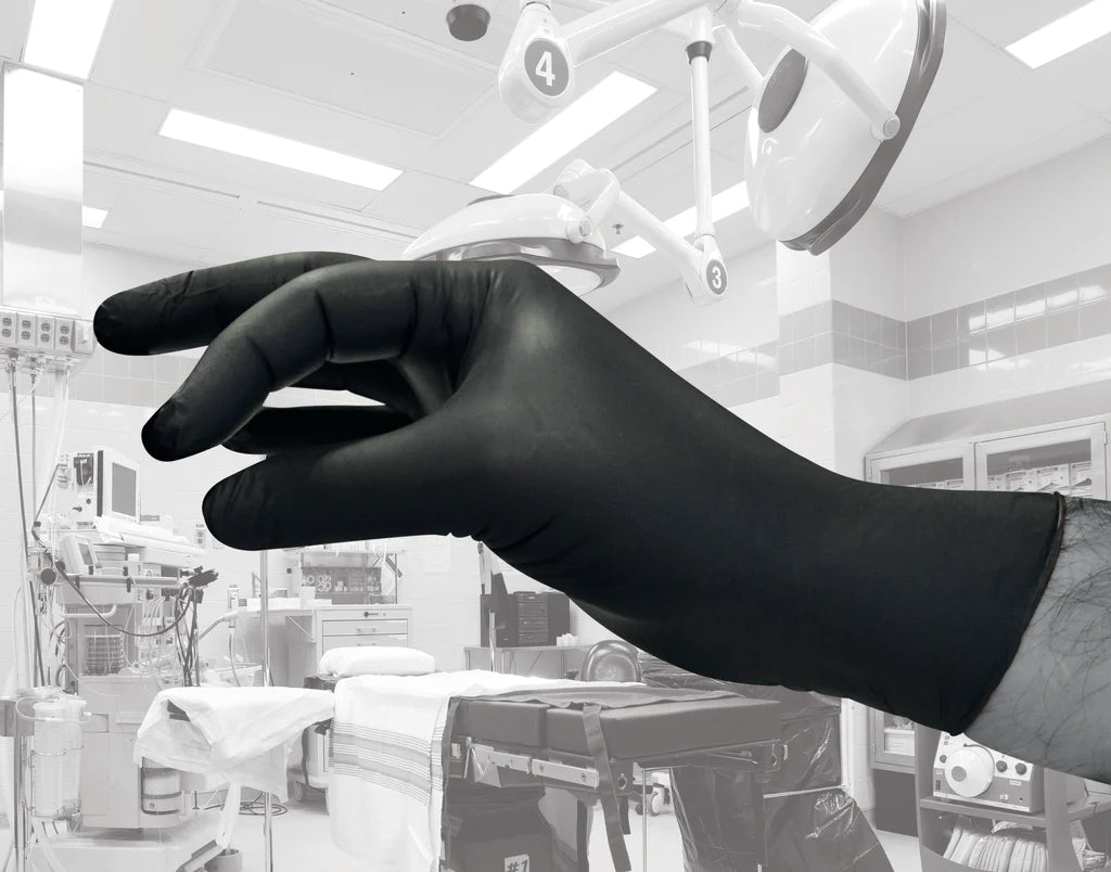 PH BODYGUARDS GL897 BLACK NITRILE DISPOSABLE GLOVES 100PCS