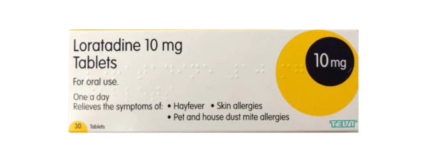 LORATADINE HAYFEVER & ALLERGY RELIEF 10MG TABLETS (6 PACKS)