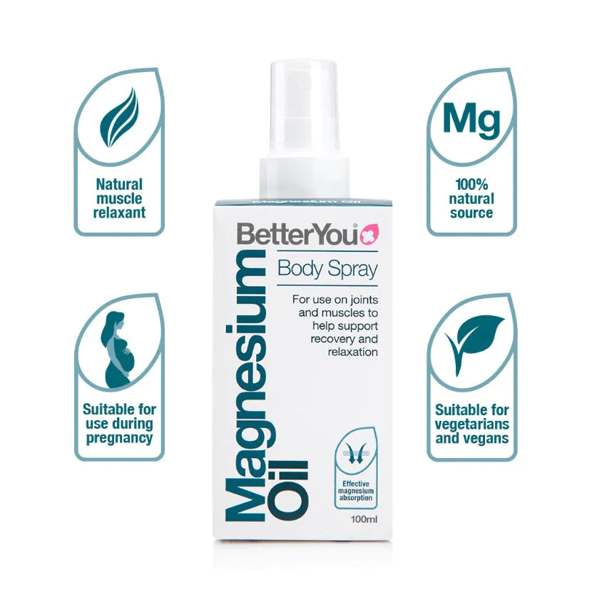 BETTERYOU CHLORIDE AND MAGNESIUM OIL BODY SPRAY 100ML