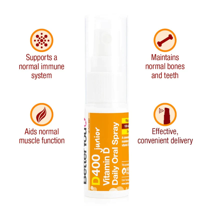 BETTERYOU D400 JUNIOR VITAMIN D ORAL SPRAY 15ML