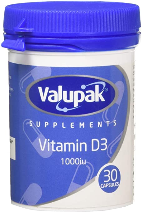 VALUPAK VITAMIN D3 1000IU 30 CAPSULES VEGETARIAN