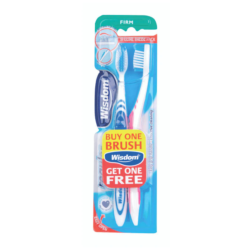 WISDOM FRESH FIRM TOOTHBRUSH 2PK BOGOF