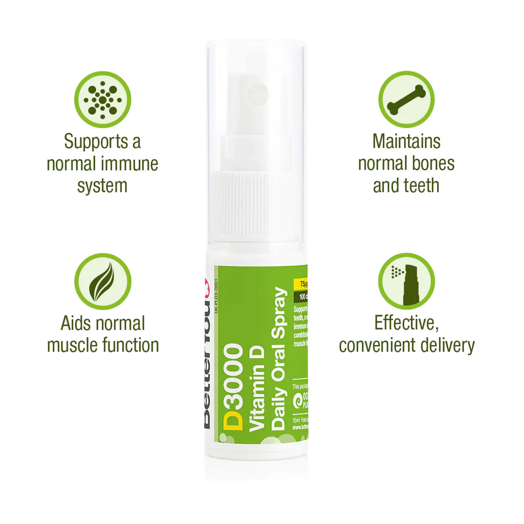 BETTERYOU D3000 VITAMIN D DAILY ORAL SPRAY