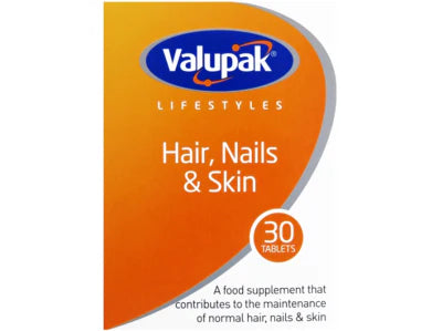 VALUPAK HAIR NAILS AND SKIN 30 TABLETS