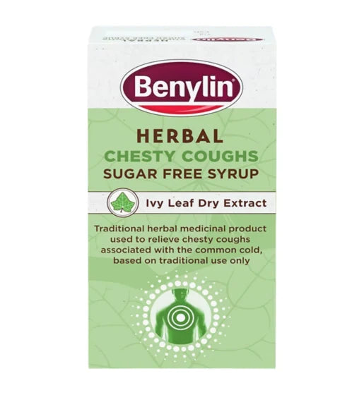 BENYLIN HERBAL CHESTY COUGH SUGAR FREE SYRUP 100ML