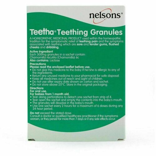 NELSONS BABY TEETHA TEETHING GRANULES 24READY-DOSED SACHETS